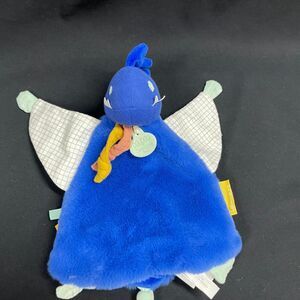 DouDou Compagnie Paris Blue Dragon Toy Lovey Lovie Security Toy Blanket
